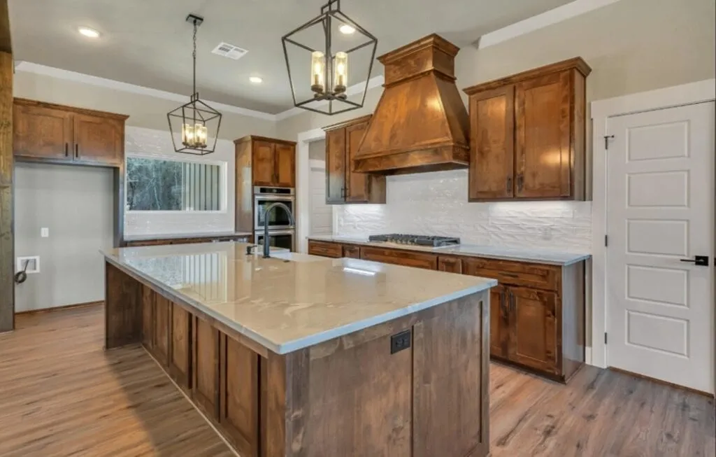 Larsen Homes & Consulting Waco Texas Kitchen With Large Island